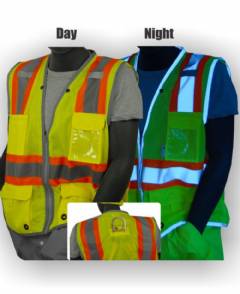 Mesh Vest, Hi-vis Yellow, Class 2, D-ring Pass Thru